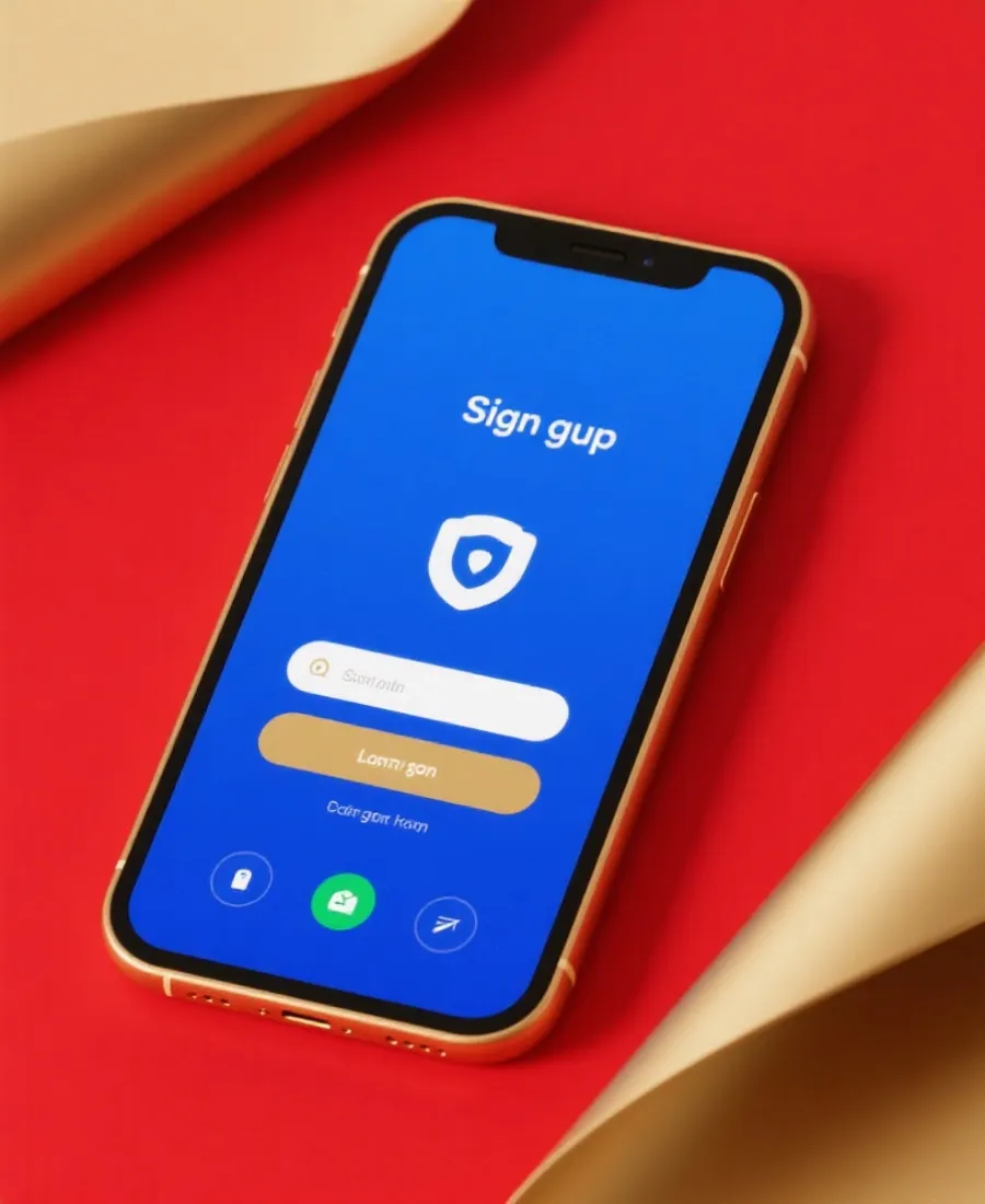 安全登錄與註冊步驟示意